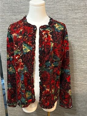 ADDITIONS BY CHICO WOMENS OPEN FRONT JACKET